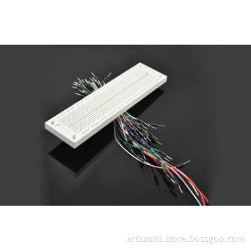 830 Point Solderless Arduino Breadboard With 65 Colorful Ju